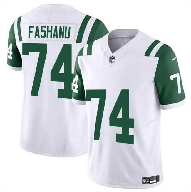 Men & Women & Youth New York Jets #74 Olu Fashanu White 2024 Classic Alternate Vapor F.U.S.E. Limited Stitched Jersey